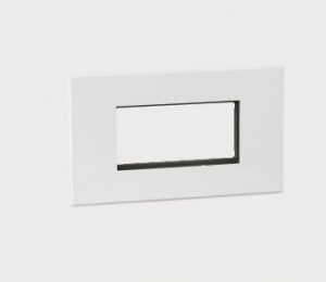 575730 LEGRAND ARTEOR WHITE SQUARE 4MD PLATE – ABB & Legrand